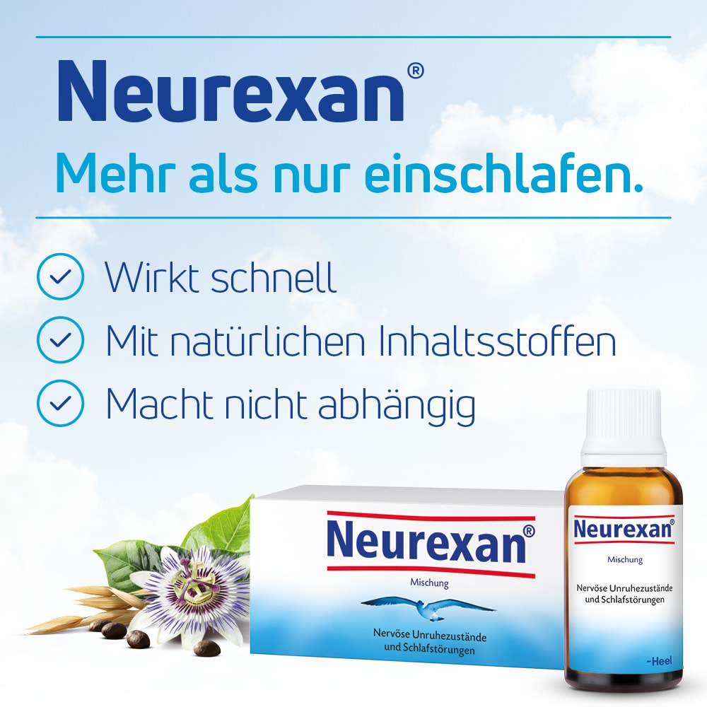 Neurexan bei Schlafstörungen und  nervösen Unruhezuständen 100 ml Tropfen