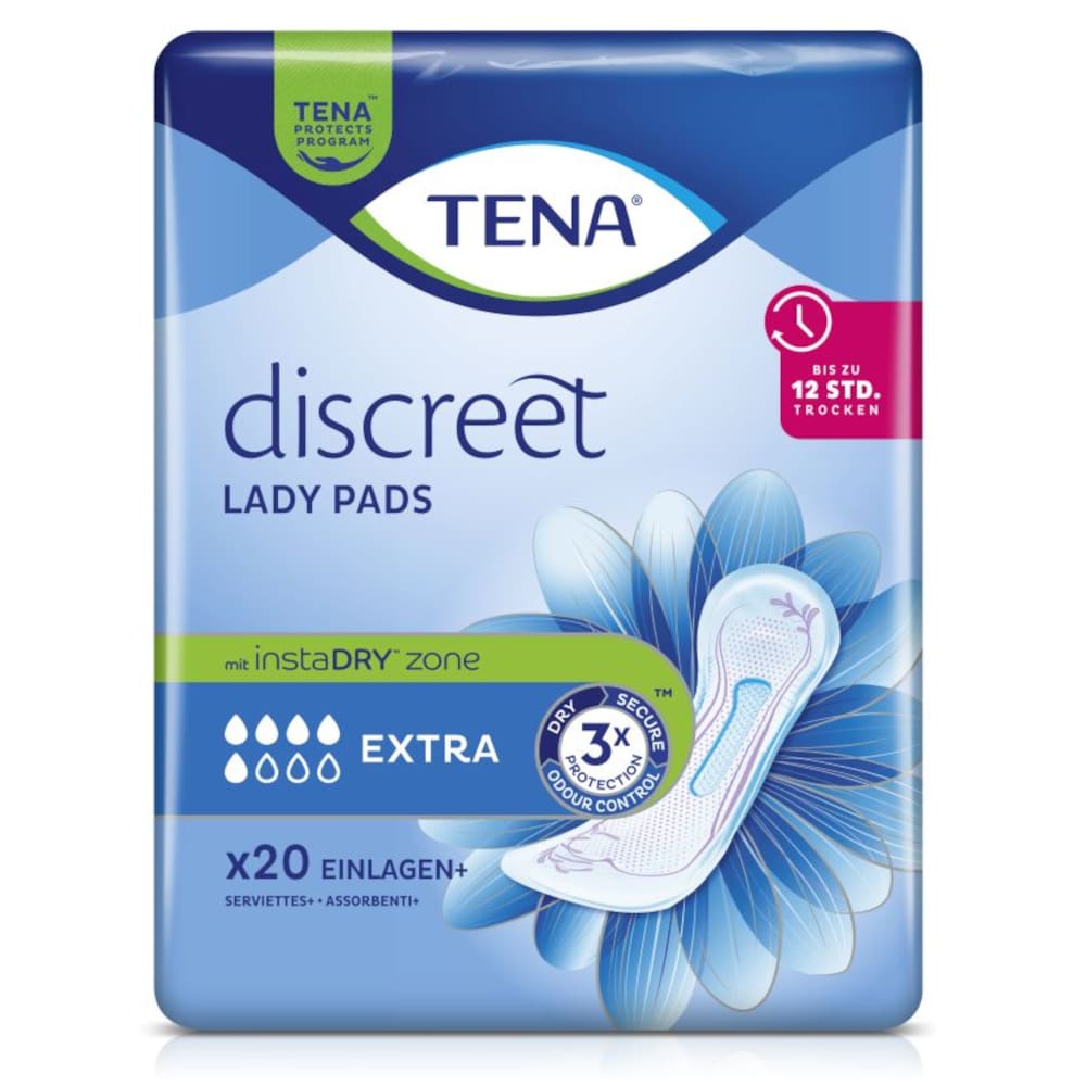 TENA Lady Discreet Extra Inkontinenz Einlagen 20 St Binden