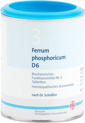 BIOCHEMIE DHU 3 Ferrum phosphoricum D 6  1000 St Tabletten