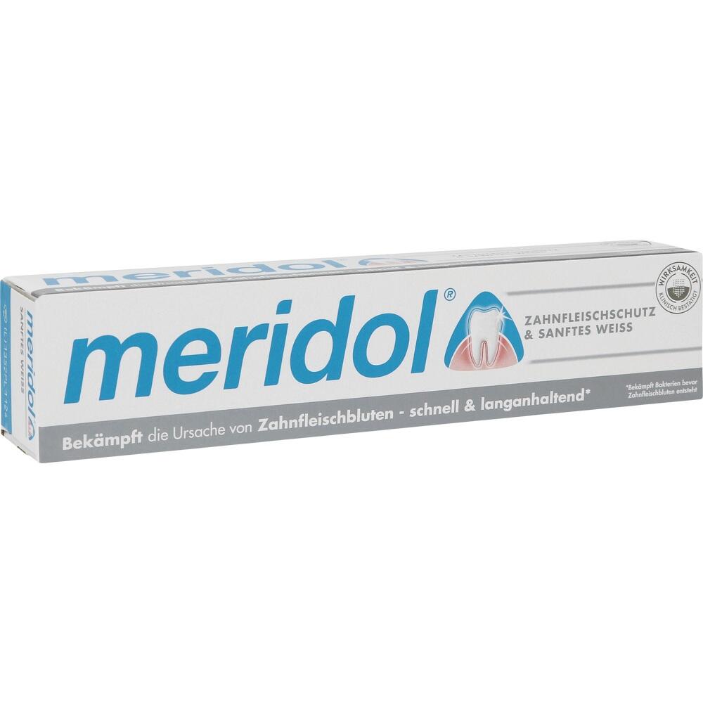merdiol ZAHNFLEISCHSCHUTZ & SANFTES WEISS Zahnpasta 75 ml Zahnpasta