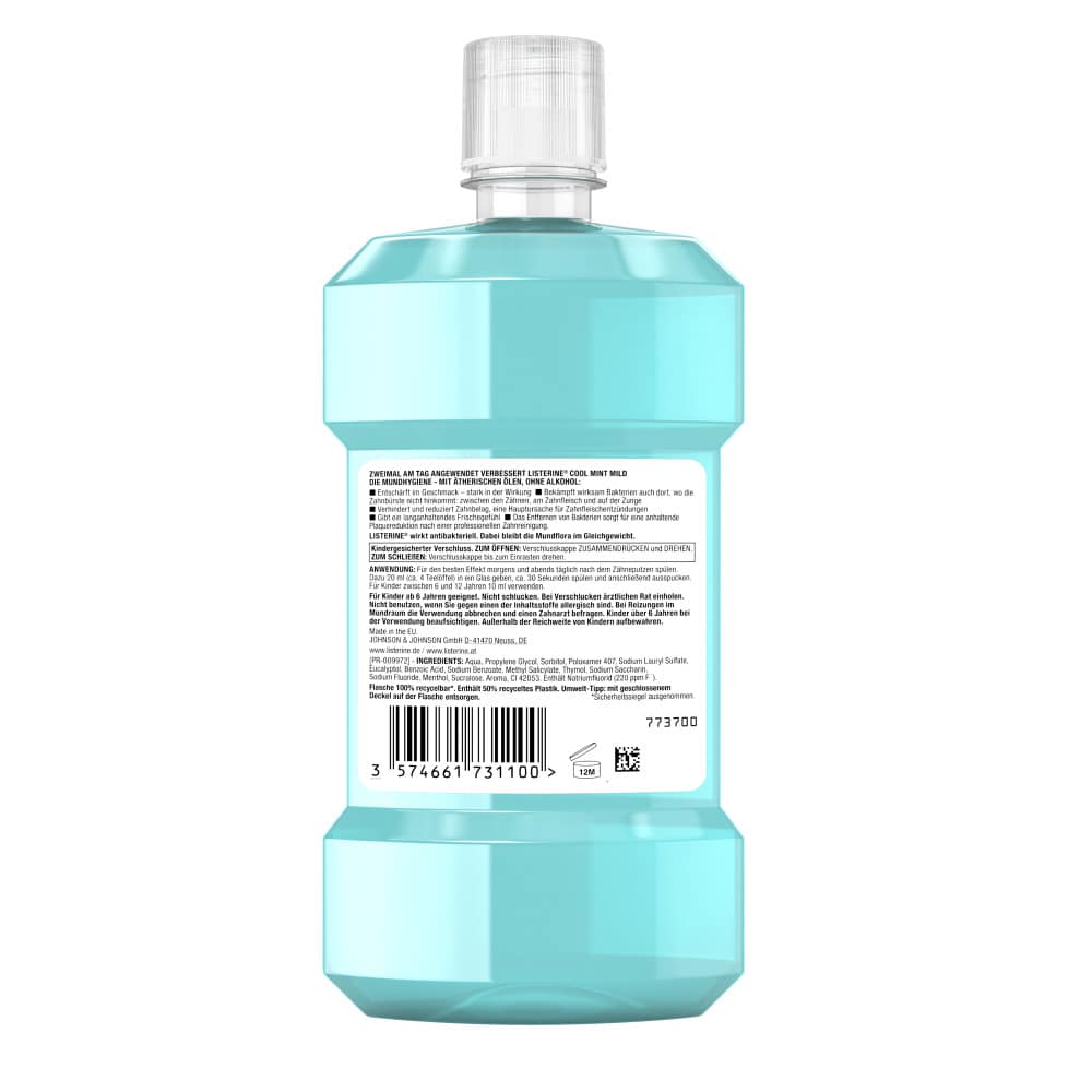 LISTERINE Cool Mint Mild  500 ml Lösung