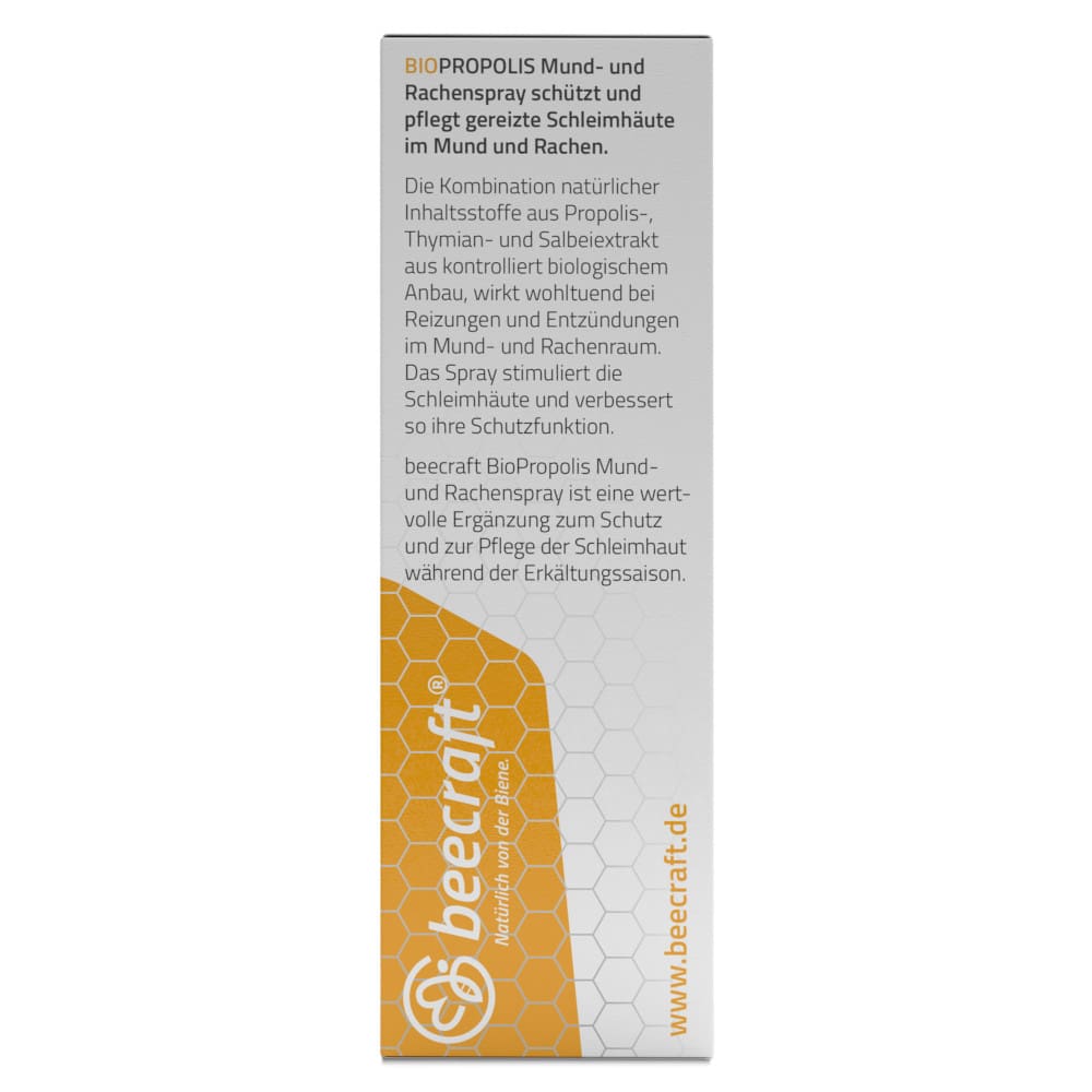 beecraft PROPOLIS BIO Mund- und Rachenspray 15 ml Spray