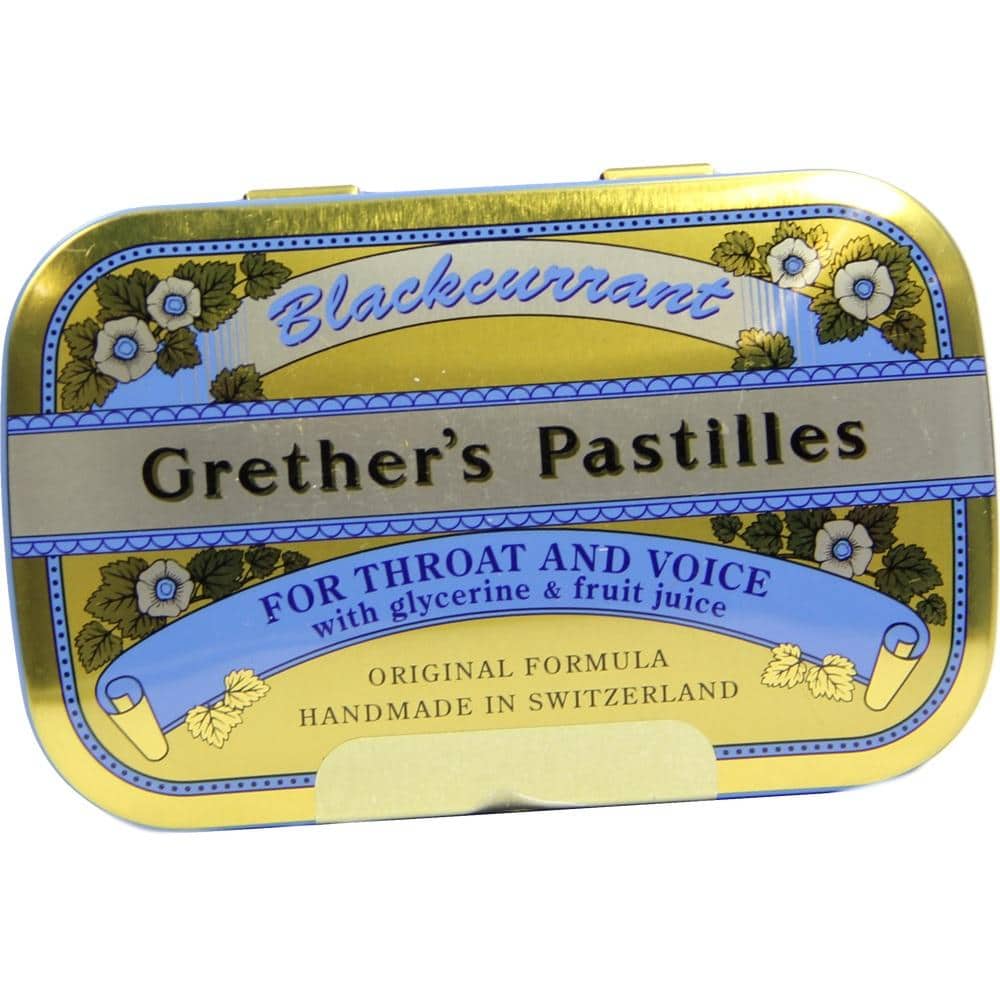 Grethers Pastilles Blackcurrant Gold Dose 60 g Pastillen