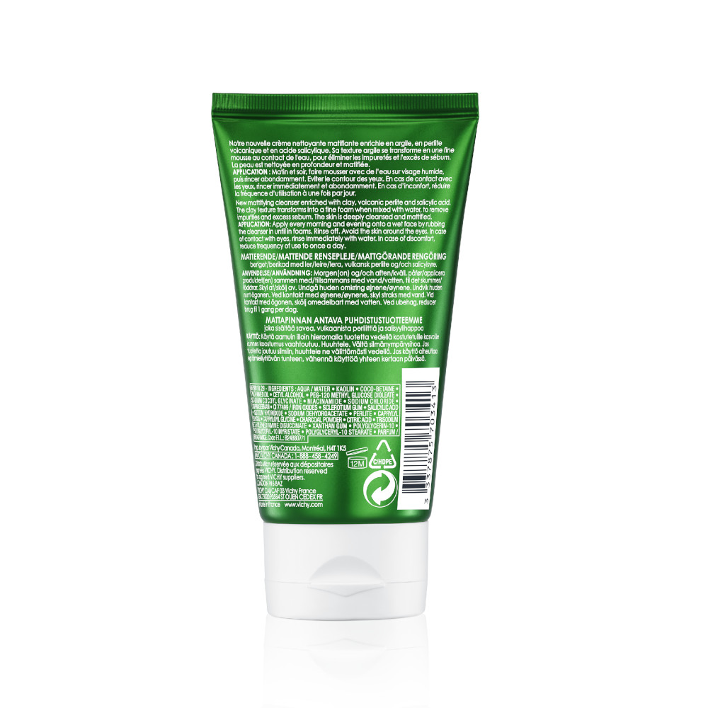 VICHY Normaderm mattierende Reinigung mit Tonerde  125 ml Schaum