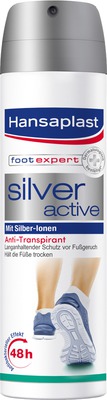 Hansaplast footexpert silver active Fußsspray 150 ml Spray
