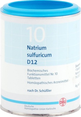BIOCHEMIE DHU 10 Natrium sulfuricum D 12 1000 St Tabletten