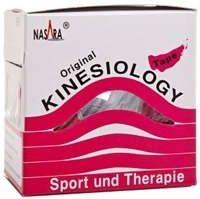 NASARA Kinesiologie Tape 5 cmx5 m pink 1 St Pflaster