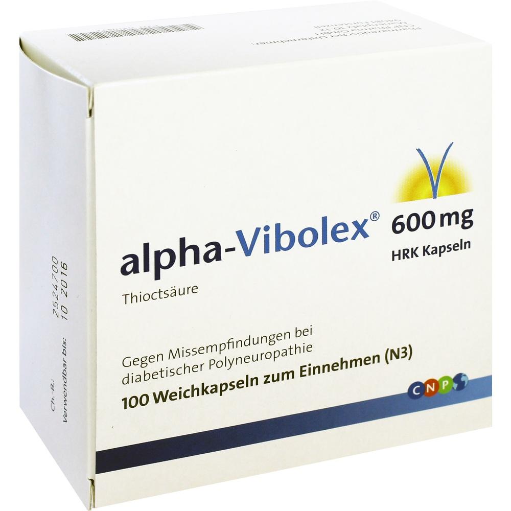 Alpha-Vibolex 600 HRK 100 St Weichkapseln