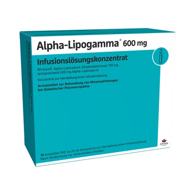 Alpha-Lipogamma 600mg Infusionslösungskonzentrat 10X24 ml Infusionslösungskonzentrat