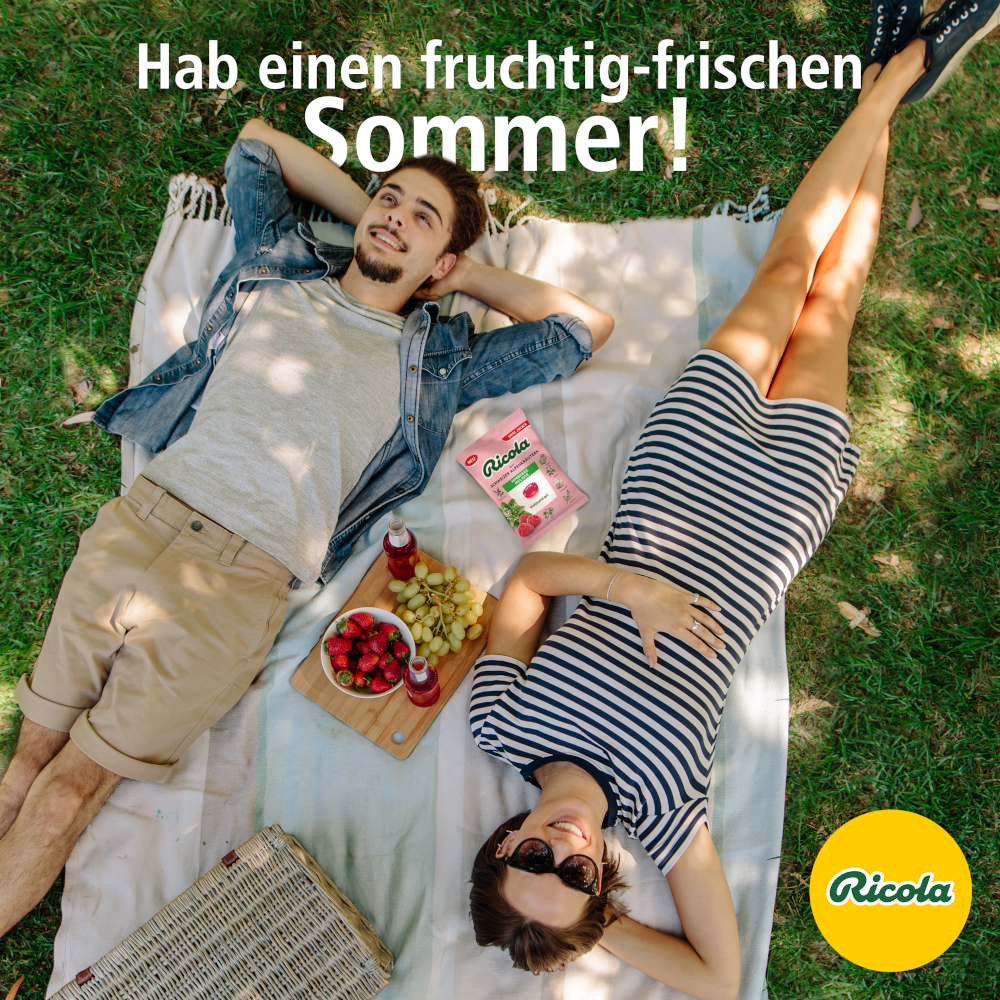 Ricola HIMBEERE MELISSE 75 g Bonbons