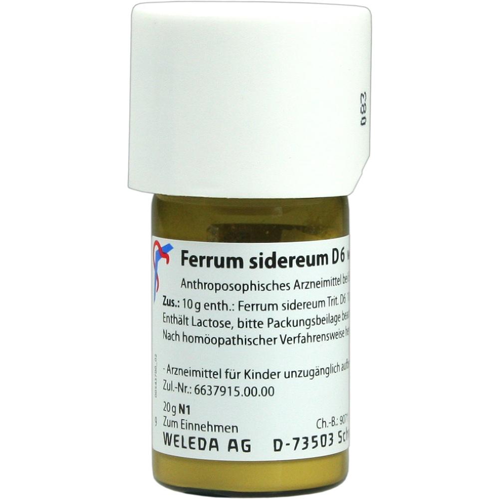 WELEDA FERRUM SIDEREUM D 6 Trituration 20 g Trituration