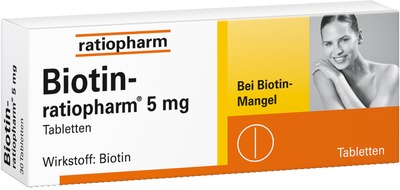Biotin-ratiopharm 5 mg 90 St Tabletten