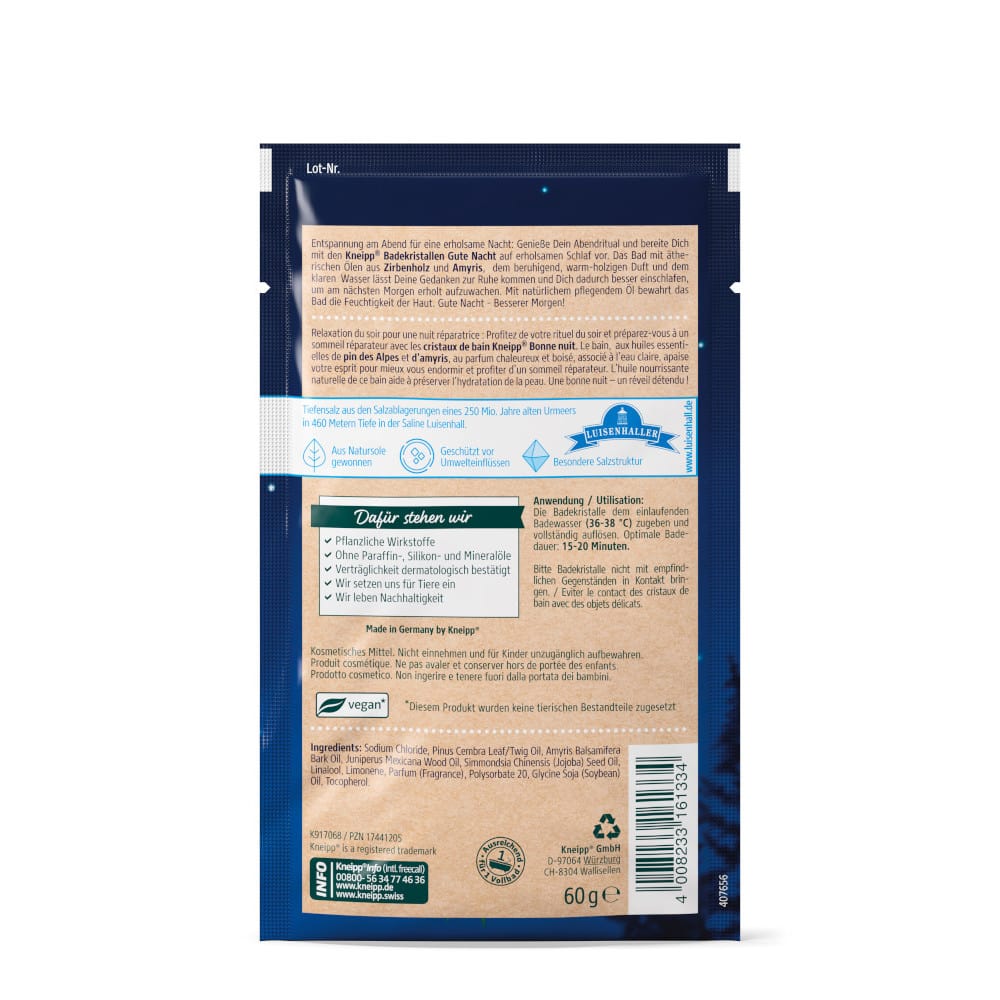Kneipp Badekristalle Gute NACHT 60 g Salz