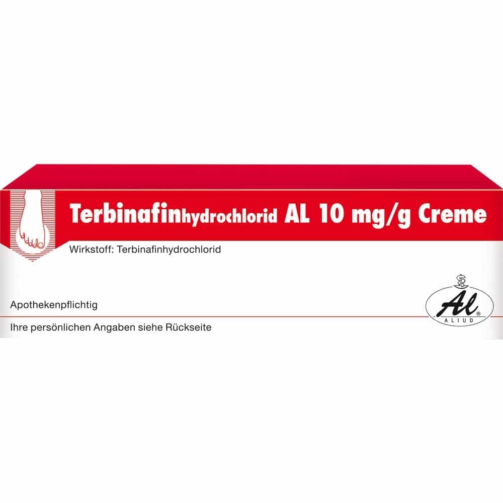 Terbinafinhydrochlorid AL 10 mg/g Creme bei Fußpilz