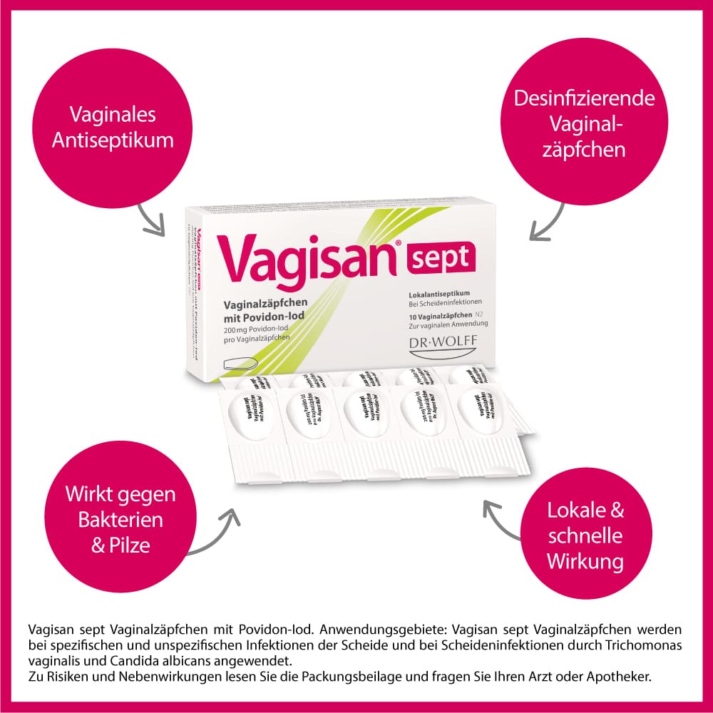 Vagisan sept Vaginalzäpfchen  10 St Vaginalsuppositorien