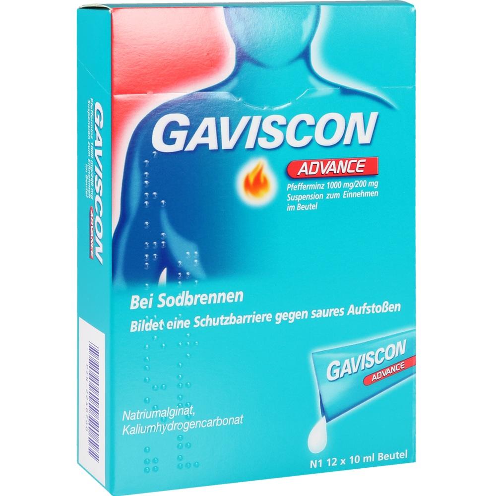GAVISCON ADVANCE Pfefferminz 12X10 ml Suspension