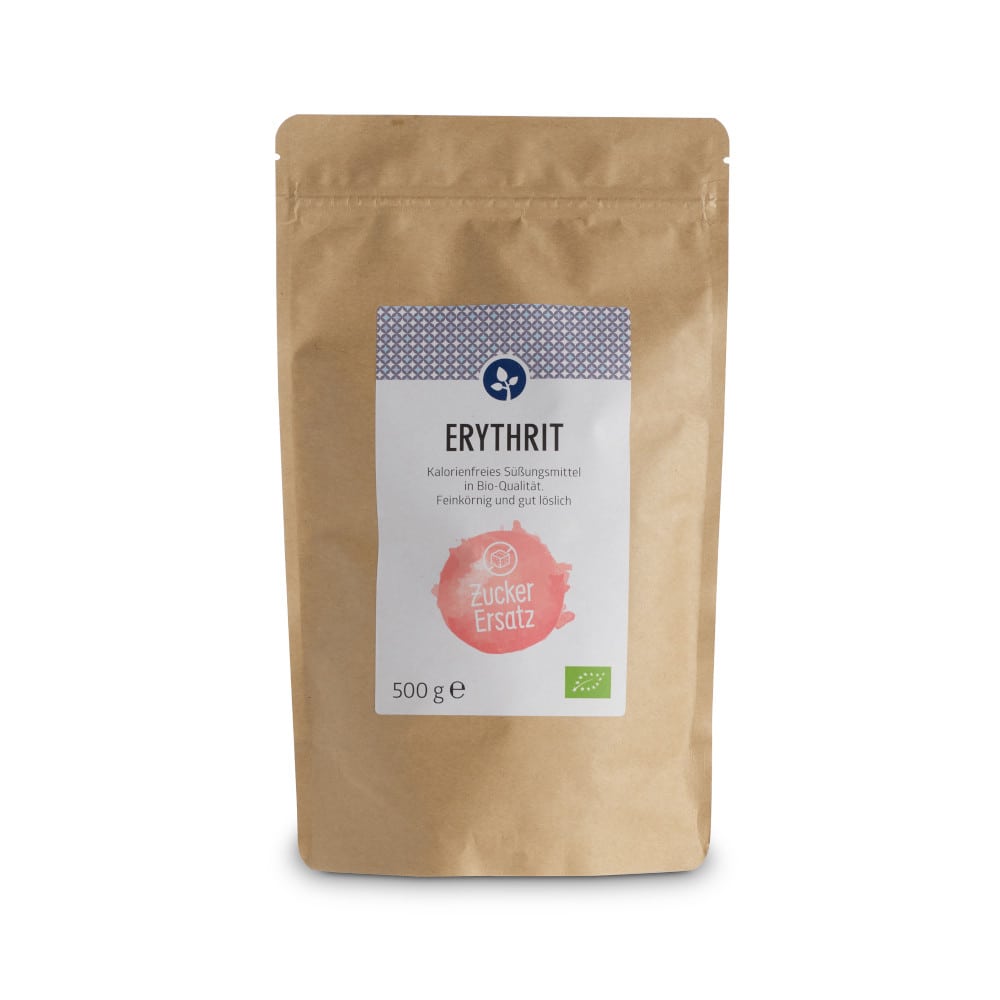 Erythrit Bio Zuckerersatz Feinkörnig 500 g Pulver