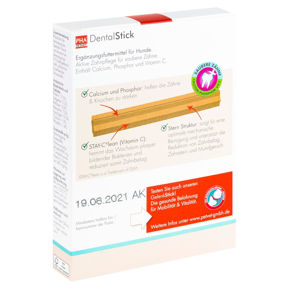 PHA DentalStick für Hunde 7 St Kaudragees