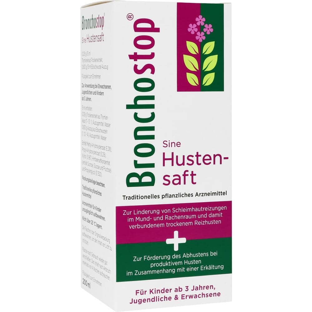 Bronchostop Sine Hustensaft 200 ml Flüssigkeit zum Einnehmen