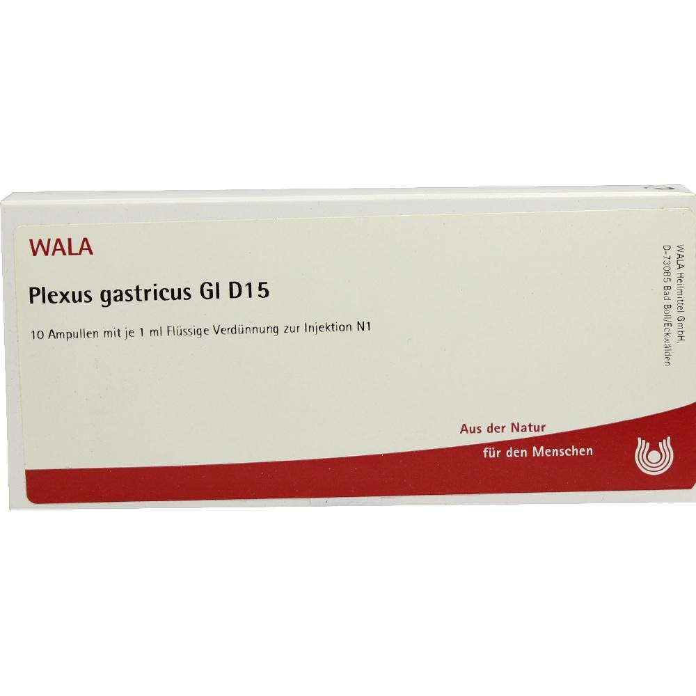 PLEXUS GASTRICUS GL D 15 Ampullen 10X1 ml Ampullen