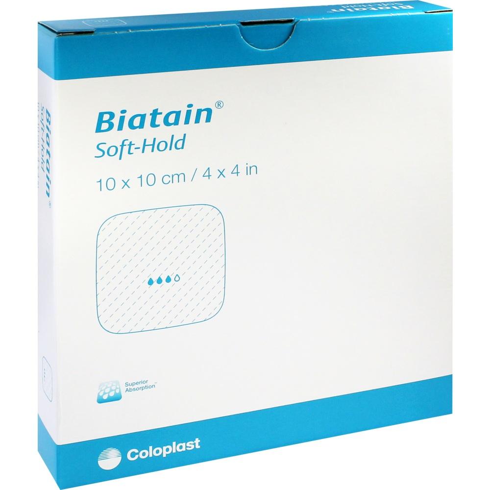 BIATAIN Schaumverband 10x10 cm sanft haftend 5 St Verband