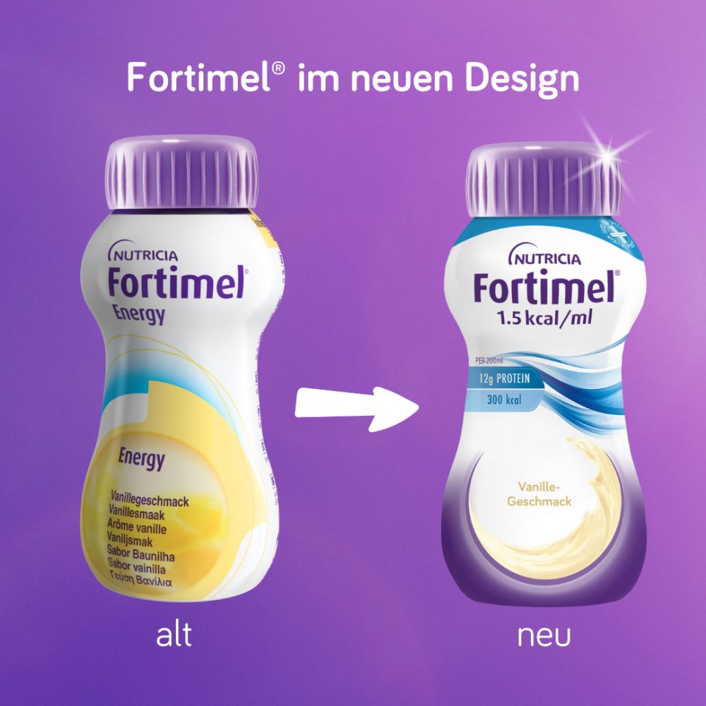 NUTRICIA Fortimel 1,5kcal / ml Vanille-Geschmack 4X200 ml Flüssigkeit