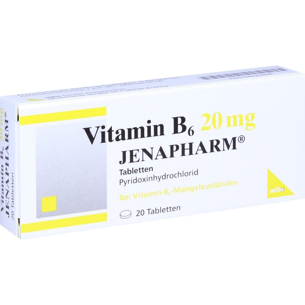 VITAMIN B6 20 mg Jenapharm Tabletten 20 St Tabletten