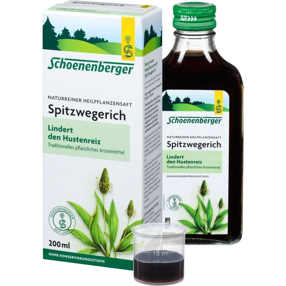 Schoenenberger Naturreiner Heilpflanzensaft Spitzwegerich 200 ml Saft