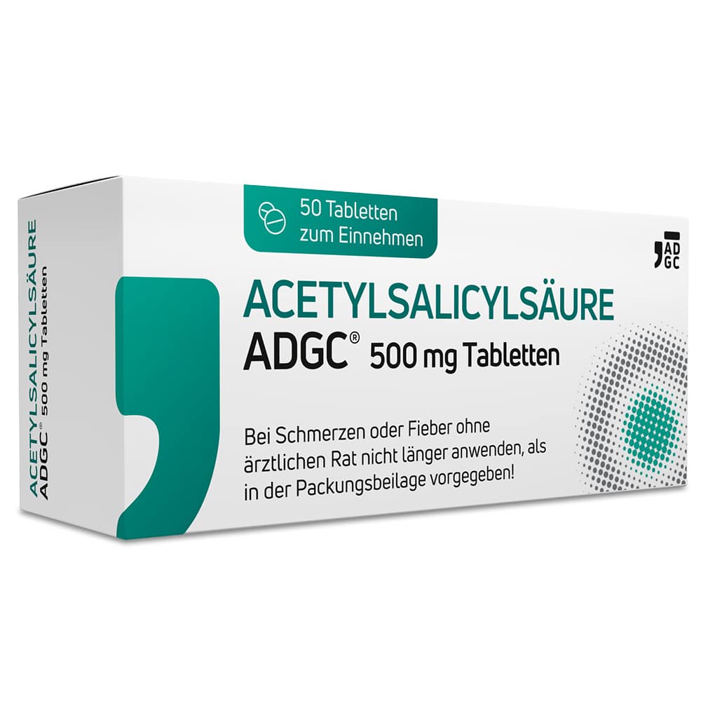 ACETYLSALICYLSÄURE ADGC 500mg  50 St Tabletten