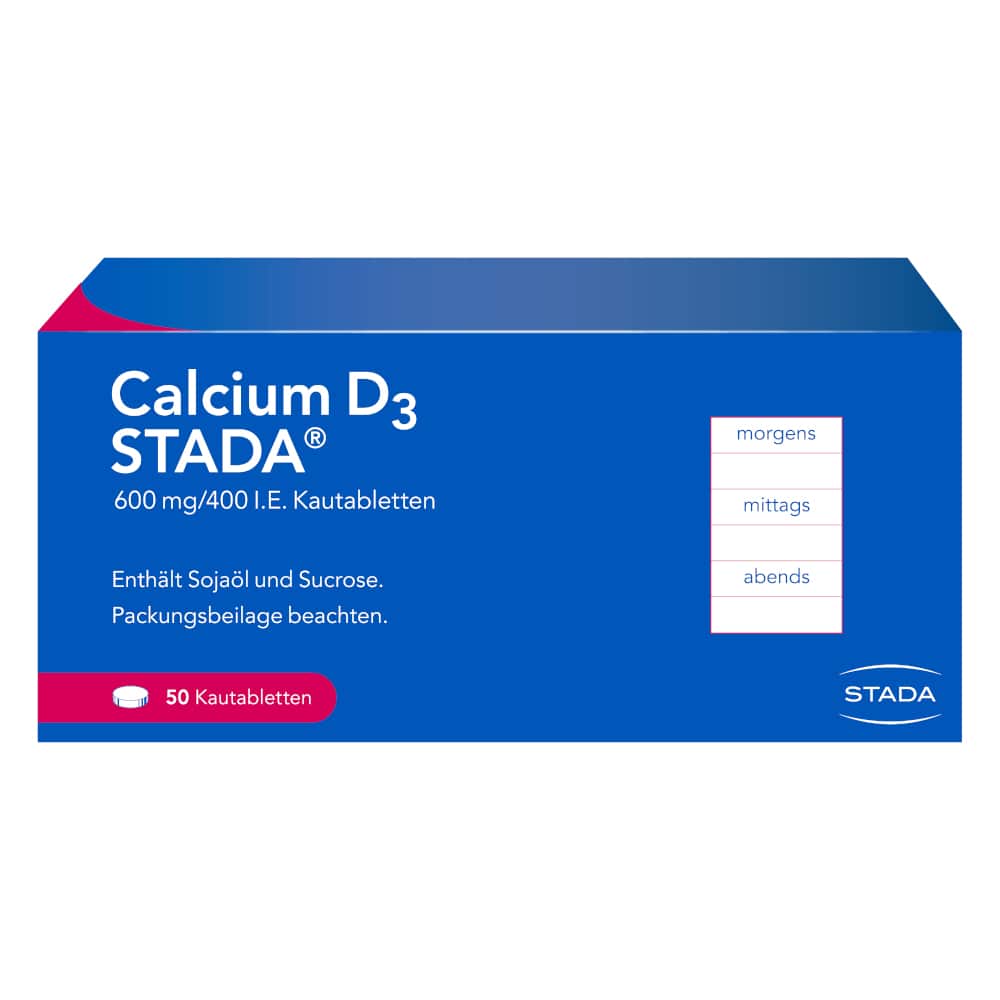 Calcium D3 STADA 600mg/400 I.E.  50 St Kautabletten
