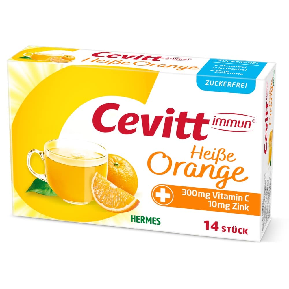 Cevitt immun Heiße Orange zuckerfrei 14 St Granulat