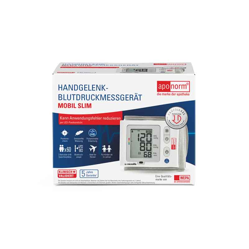 aponorm Blutdruckmessgerät Mobil Slim Handgelenk 1 St