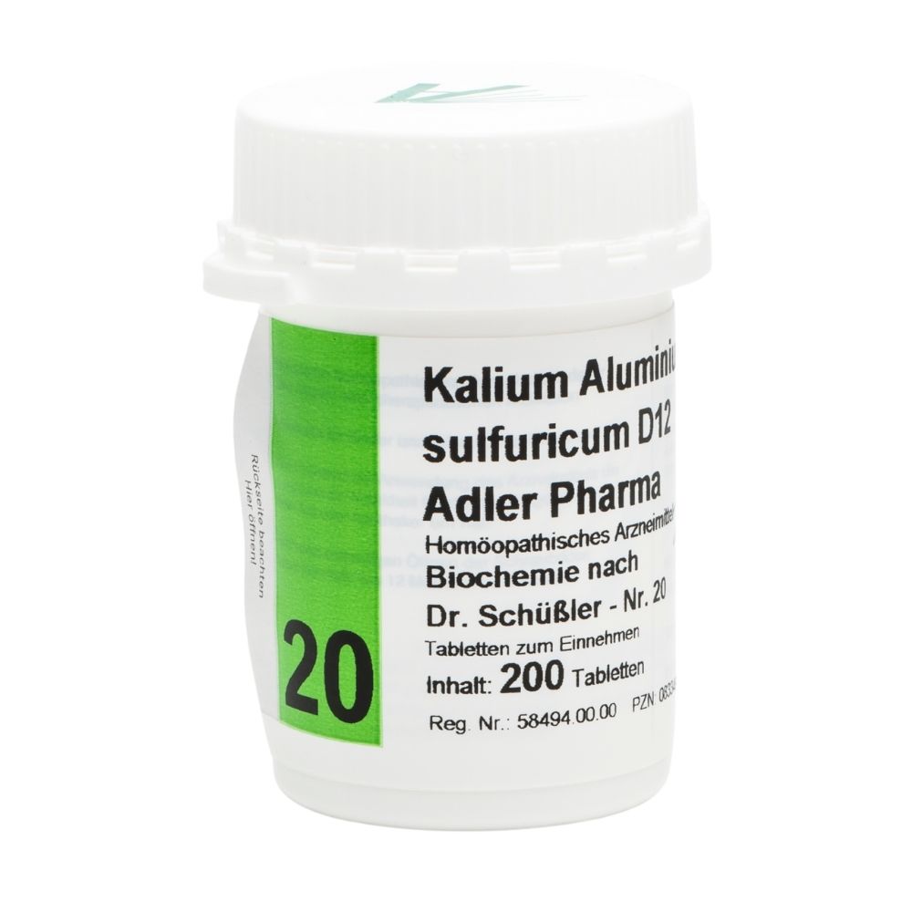 Kalium - Aluminium sulfuricum D12  Adler Pharma Nr.20, Tablette 200 St Tabletten