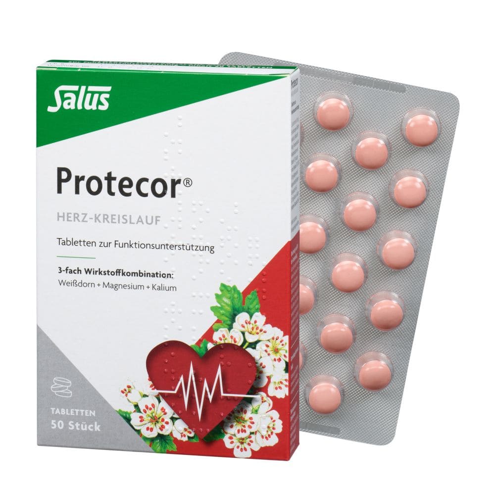 PROTECOR Herz-Kreislauf Tabl.z.Funktionsunt.Salus 50 St Überzogene Tabletten