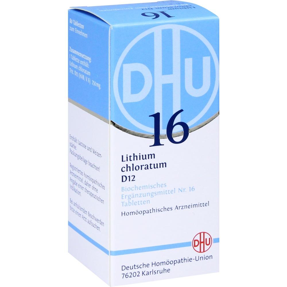 DHU Schüssler-Salz Nr. 16 Lithium chloratum D 12 Tabletten 80 St Tabletten
