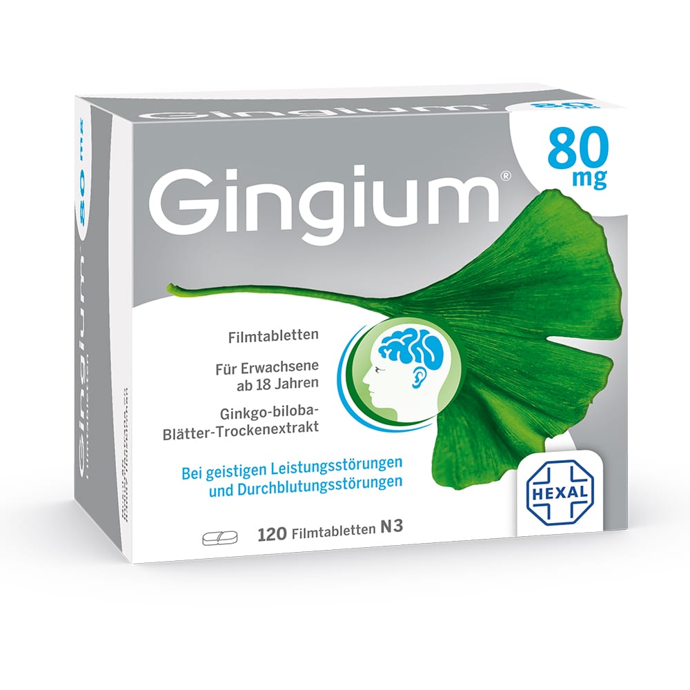 Gingium 80 mg 120 St Filmtabletten