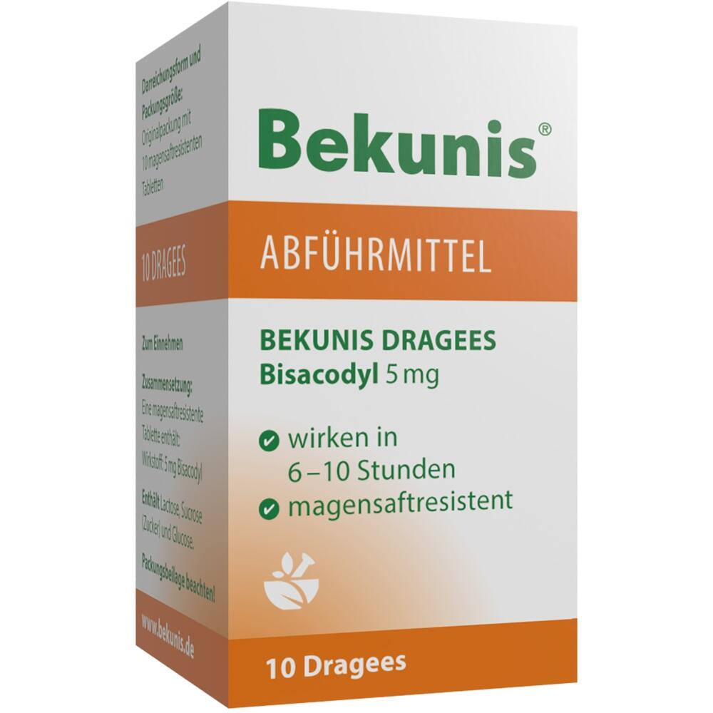 Bekunis Dragees Bisacodyl 5mg 10 St Tabletten magensaftresistent