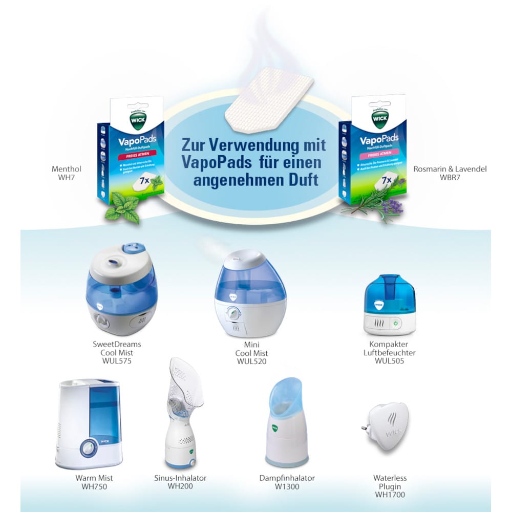 WICK VapoPads 7 Rosmarin Lavendel Pads  1 Packung