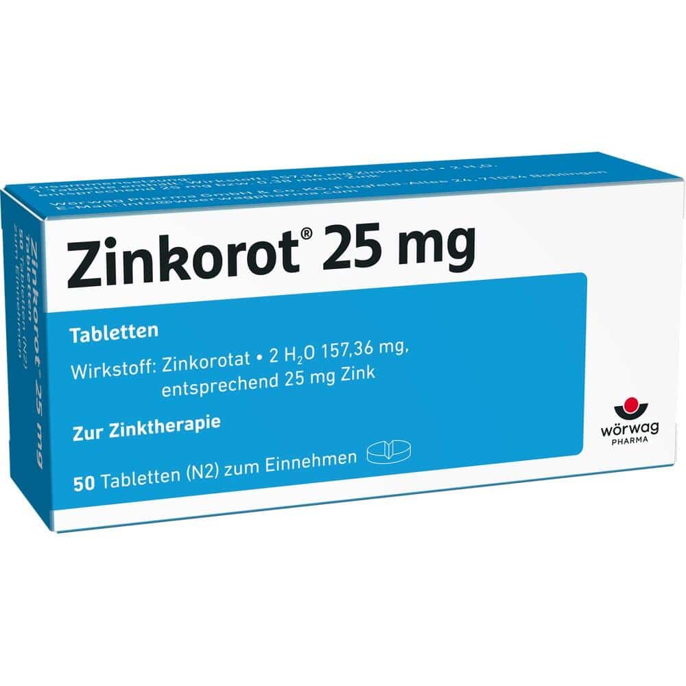 Zinkorot 25 50 St Tabletten