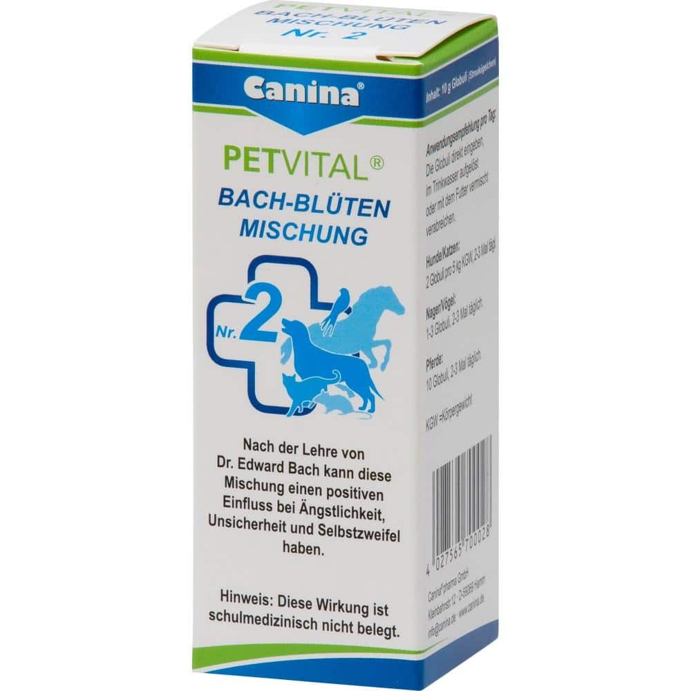 Canina PETVITAL BACH-BLÜTEN MISCHUNG Nr. 2 Globuli vet. 10 g Globuli
