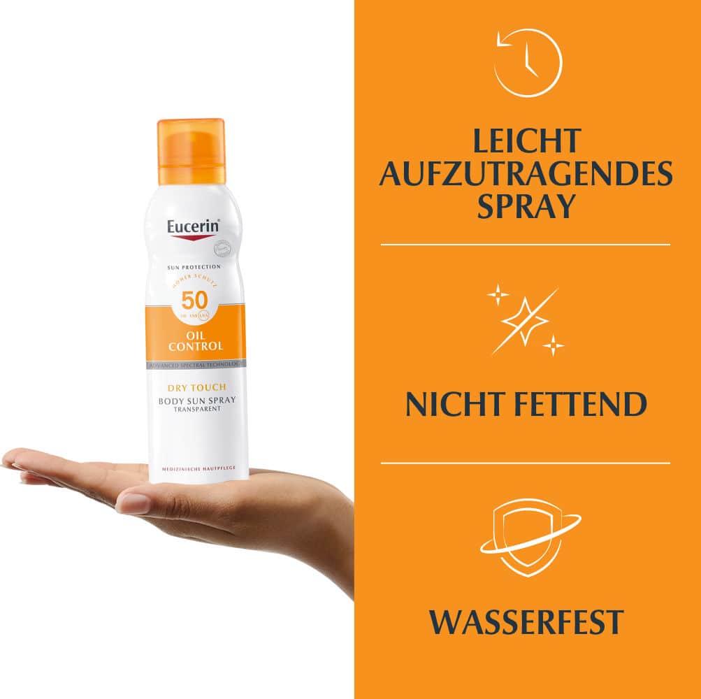 Eucerin Oil Control Dry Touch Spray LSF 50 200 ml Spray