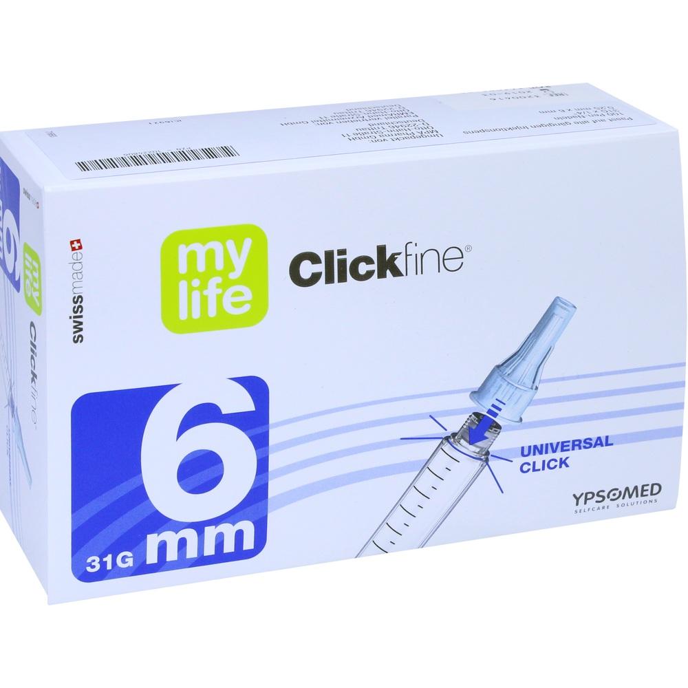 MYLIFE Clickfine Pen-Nadeln 6 mm 100 St Kanüle