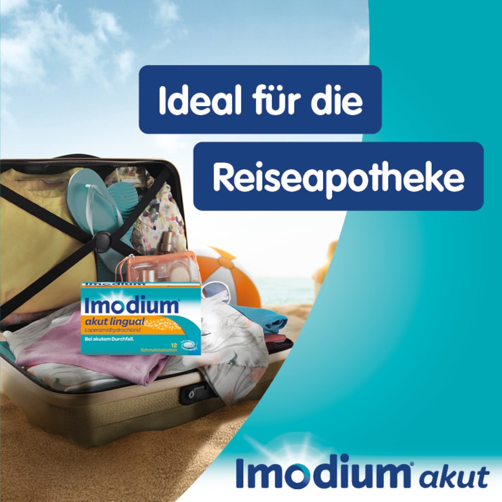 Imodium akut lingual - bei akutem Durchfall, schmilzt auf der Zunge