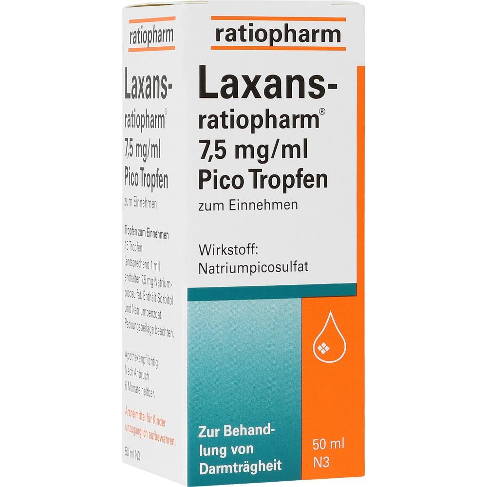 Laxans-ratiopharm 7,5mg/ml Pico 50 ml Tropfen