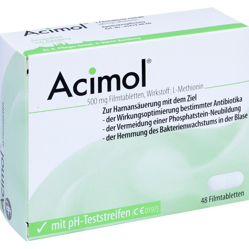 Acimol 500mg mit pH-Teststreifen 48 St Filmtabletten
