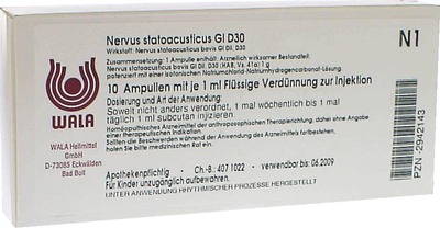 Nervus statoacusticus Gl D30 Ampullen 10X1 ml Ampullen