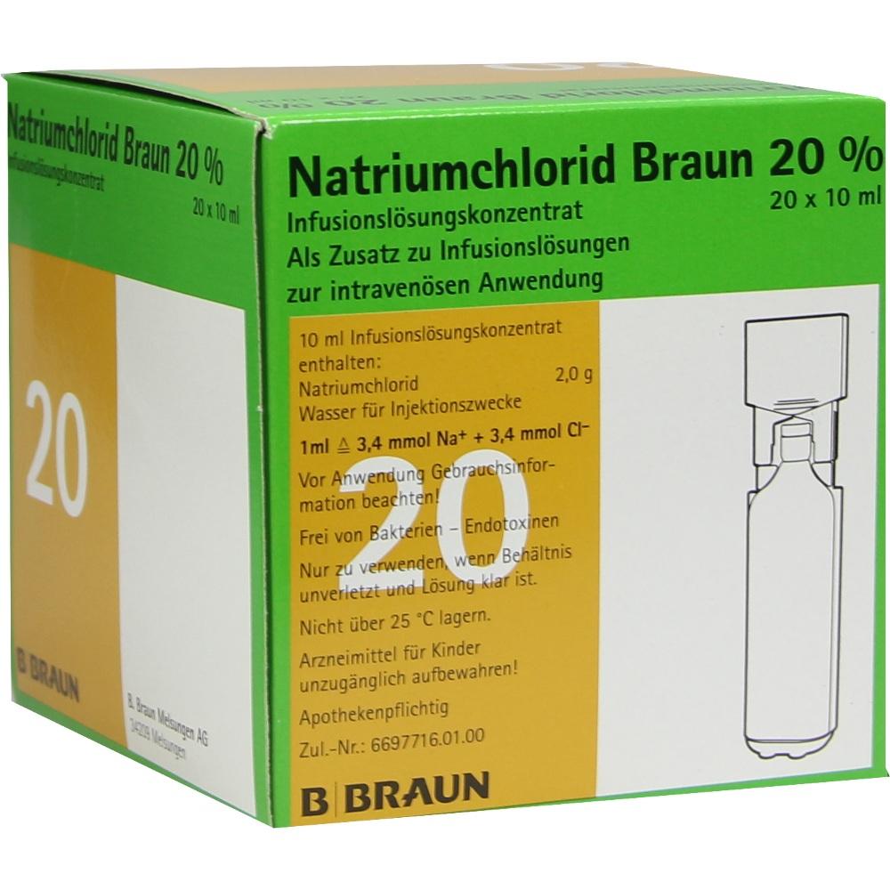 NATRIUMCHLORID 20% MPC Elektrolytkonzentrat 20X10 ml Infusionslösungskonzentrat