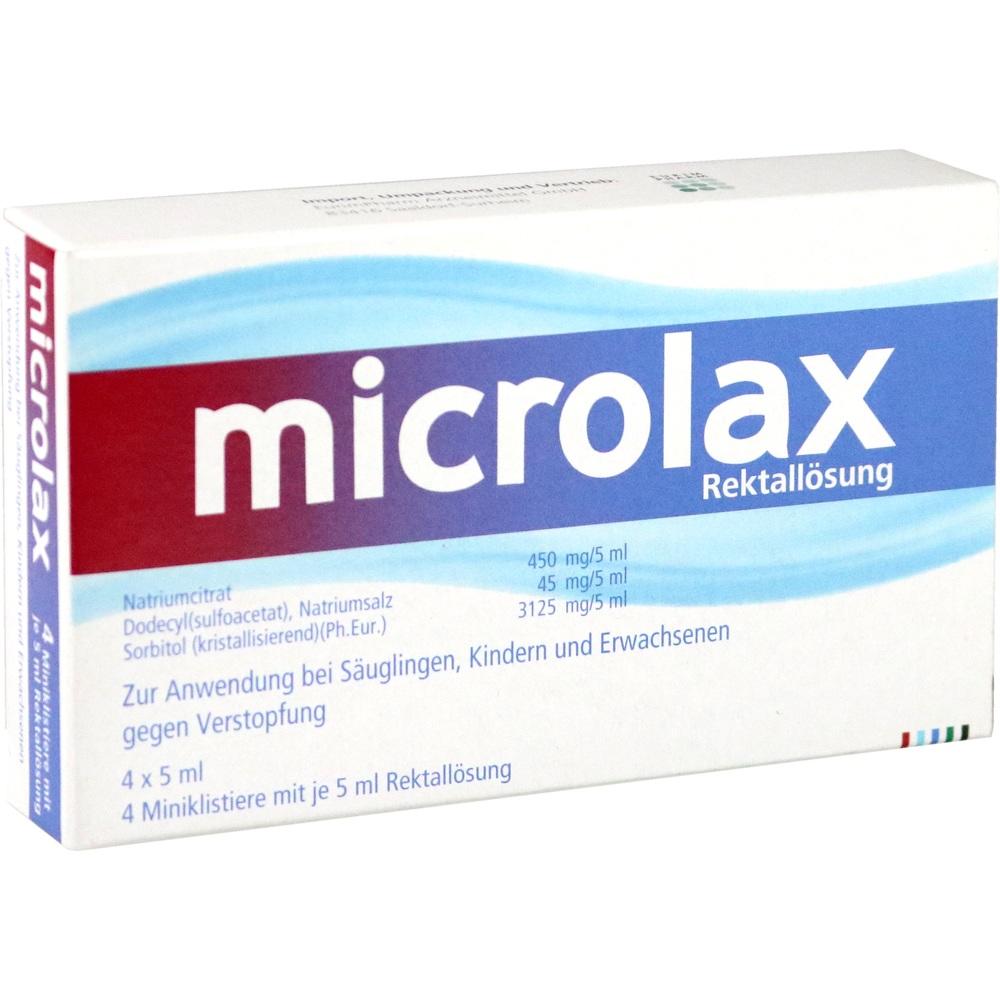 Microlax Rektallösung 4X5 ml Klistiere