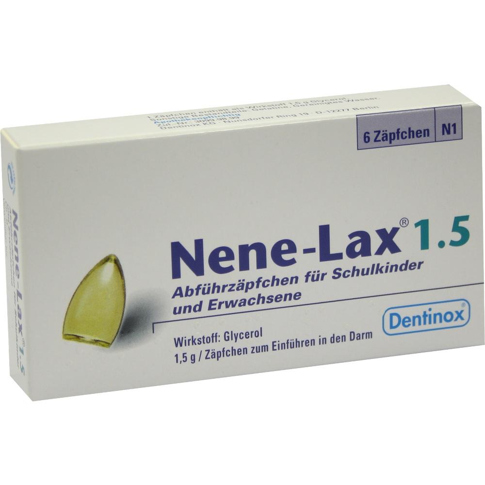 Nene-Lax 1,5 für Schulkinder und Erwachsene 6 St Erwachsenen-Suppositorien