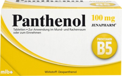 PANTHENOL 100 mg Jenapharm 20 St Tabletten